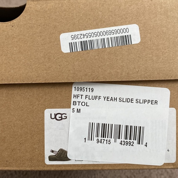 UGG Fluff Yeah Slide In Burnt Olive Size 5 - Picture 12 of 12